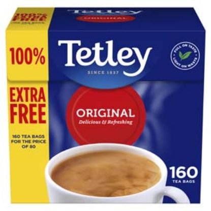 Picture of Tetley Teabags (80+80 Free) 160s x6